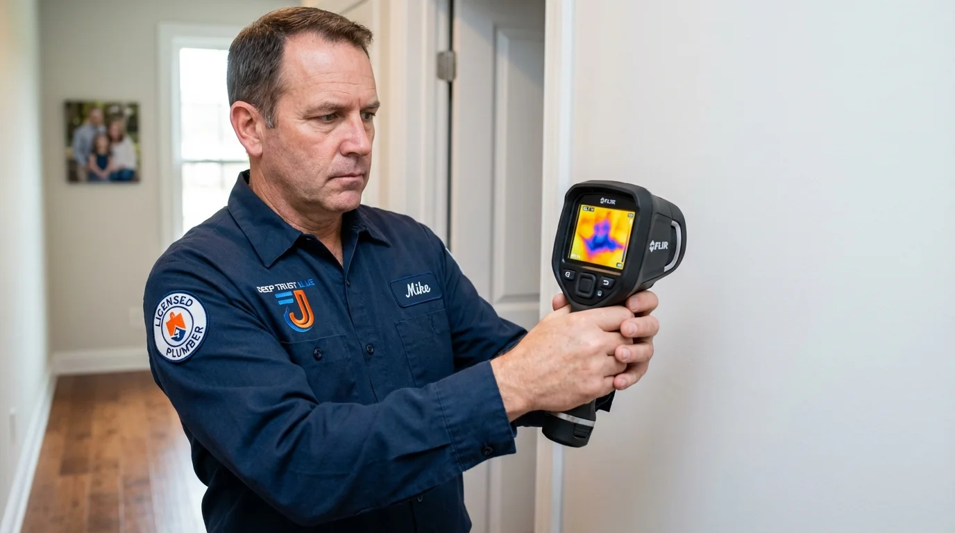 Thermal imaging leak detection by Johns Plumbing LLC in Trenton